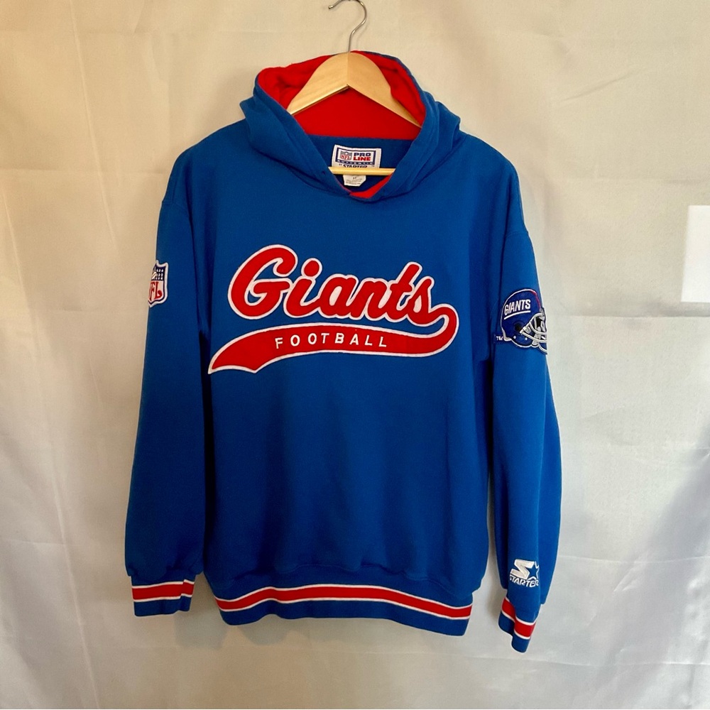 Vintage 90s Starter NFL Pro Line New York Giants Football Hoodie